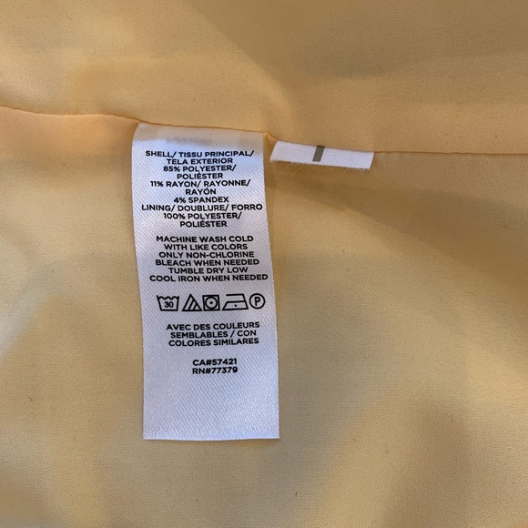 NWOT Ann Taylor suit in lemon yellow - Picture 10 of 16
